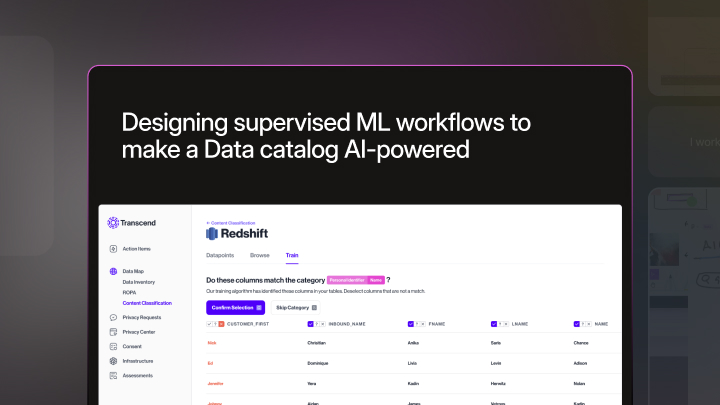 Transcend.io's cover photo for mobile screens